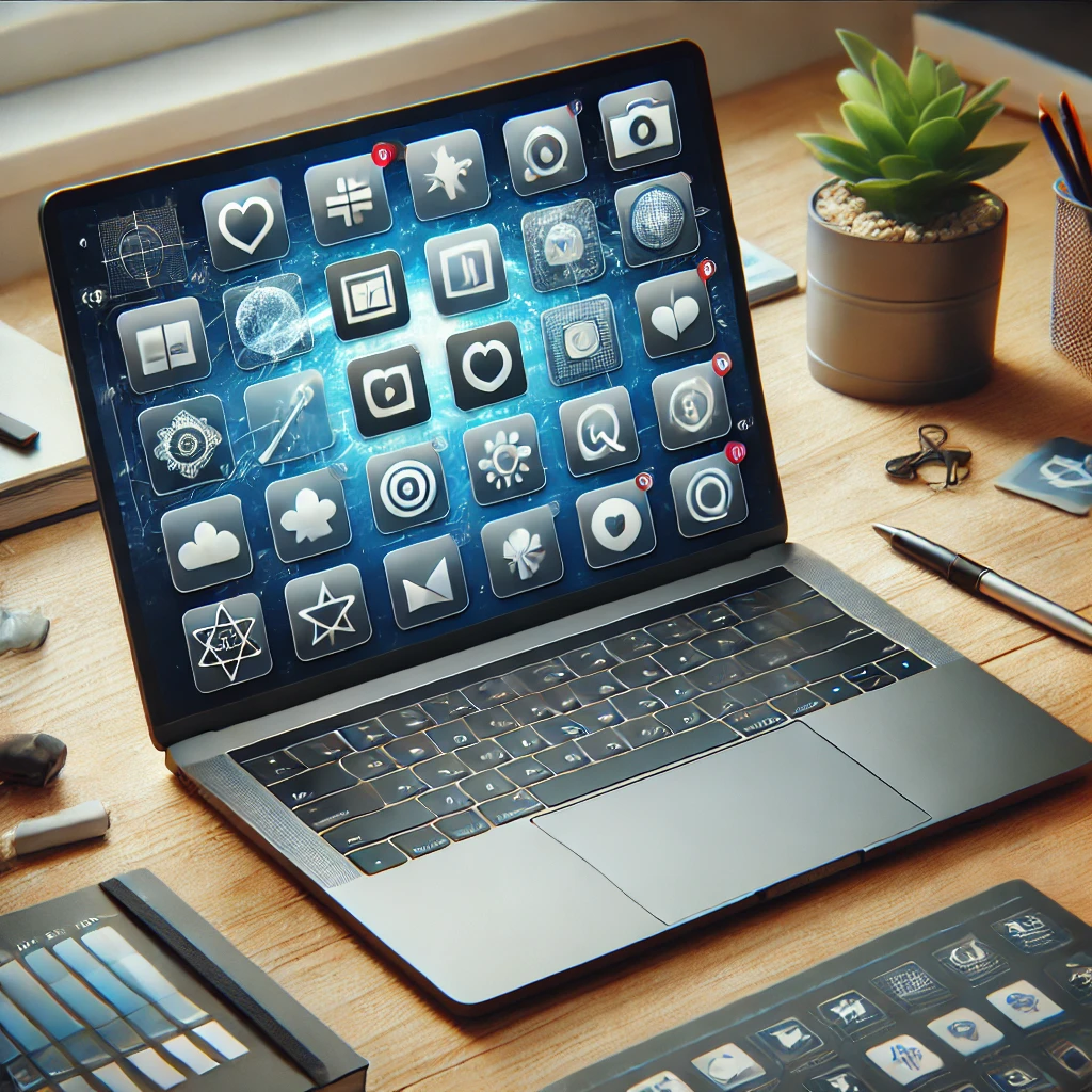 Illustration representing software and community